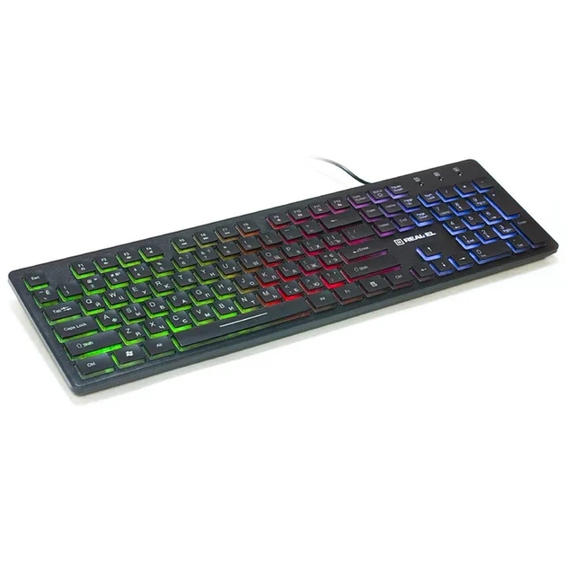 Клавіатура REAL-EL Comfort 7070 Ukr Black (EL123100018) - зображення 2