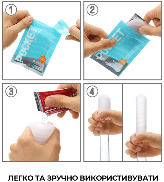 Мастурбатор Tenga Pocket Wave Line (ROZ6501103833) - изображение 5