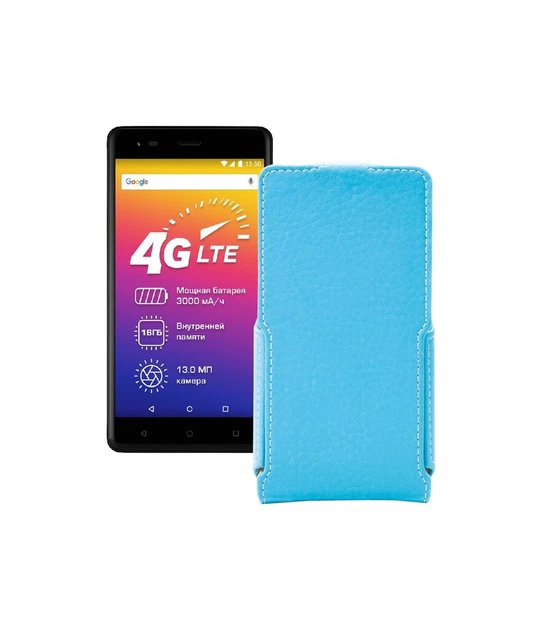Чохол-фліп із екошкіри для телефону Prestigio Grace R5 PSP5552Duo Синій - Фото 1 Чохол-фліп із екошкіри для телефону Prestigio Grace R5 PSP5552Duo Синій - зображення 1