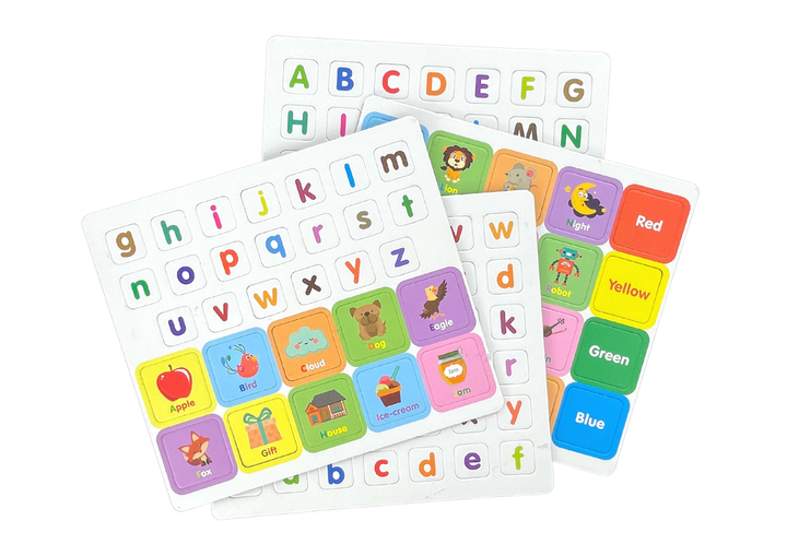 Magnetyczna układanka w formie książki LEAN Toys Angielski alfabet,  litery i obrazki (5905214975364) - obraz 3
