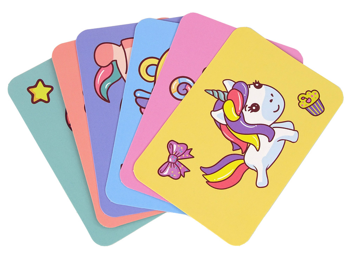 Magnetyczna układanka w formie książki LEAN Toys Jednorożce, pisak,  karty i magnesy (5905679073902) - obraz 2