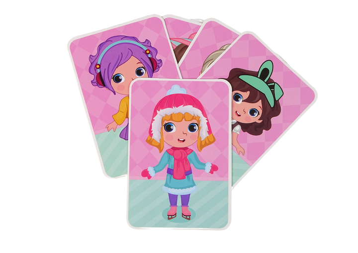 Magnetyczna układanka w formie książki LEAN Toys Przebieralnia, karty i magnesy (5905214975333) - obraz 4