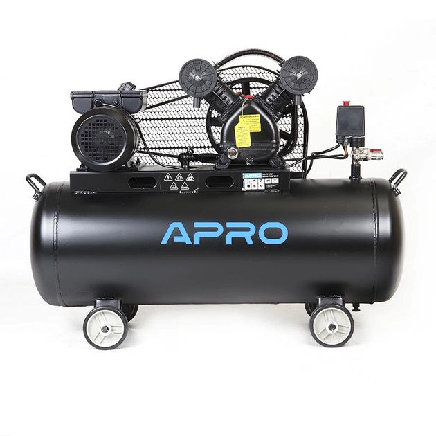 Компресор двоциліндровий Apro OFD-100MX 8Бар 2.8кВт 430л/хв 100л (2 крана) + олія 0,2л (850179) - Фото 1 Компресор двоциліндровий Apro OFD-100MX 8Бар 2.8кВт 430л/хв 100л (2 крана) + олія 0,2л (850179) - зображення 1