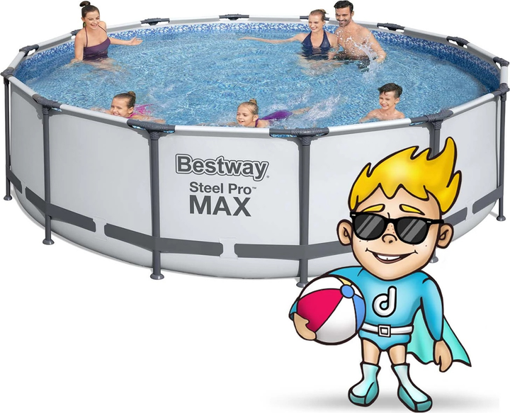 Каркасний басейн Bestway Steel Pro Max 427 x 107 см 11 в 1 56950 (6942138983135) - зображення 3