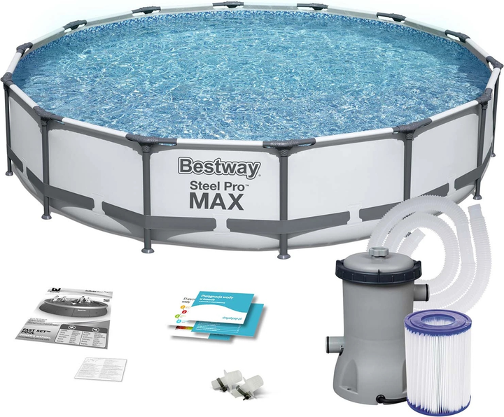 Каркасний басейн Bestway Steel Pro Max 427 x 84 см 10 в 1 56595 (6942138933642) - зображення 1