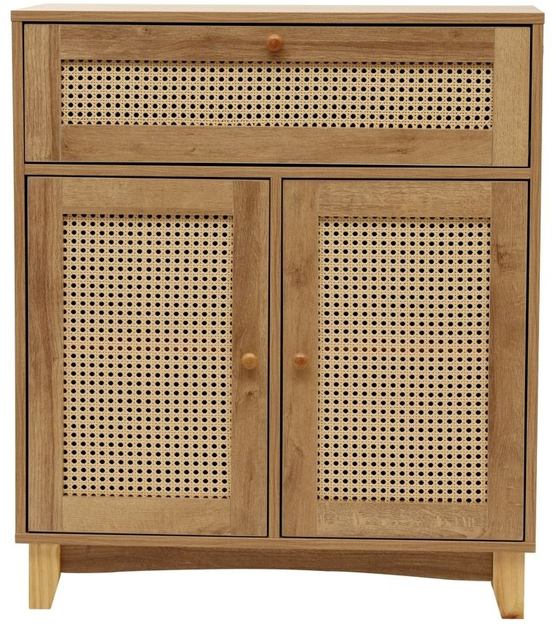 Komoda HOMLA NOTTO z rattanem 74 x 35 x 86 cm (5904183849676) - obraz 2