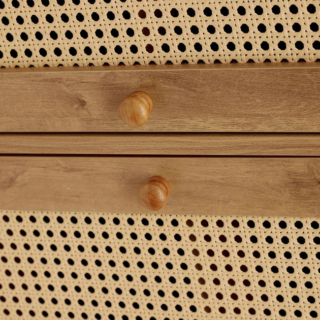 Комод HOMLA NOTTO з ротангом 74 x 35 x 86 см (5904183849676) - зображення 7