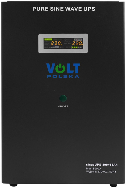 UPS Volt Polska Sinus UPS 800 + 55Ah (500/800) (3SR800WA55) - obraz 1