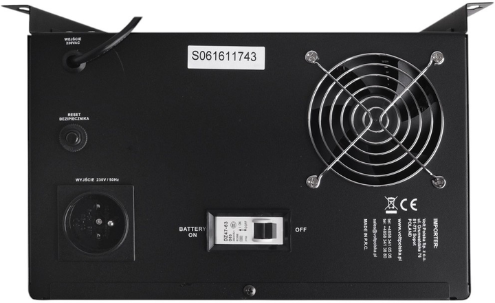 UPS Volt Polska Sinus UPS 800 + 55Ah (500/800) (3SR800WA55) - obraz 4