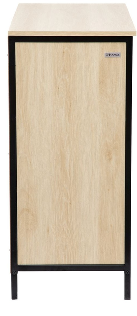 Komoda HOMLA SWEN naturalna z metalowymi nogami 80 x 40 x 88 cm (5904183879109) - obraz 3