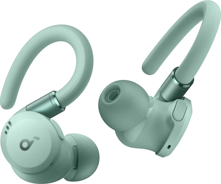Бездротові навушники Anker Soundcore Sport X20, Green, Bluetooth 5.3, IP68, 48H, ANC, BassUp, Multipoint, SweatGuard - зображення 2