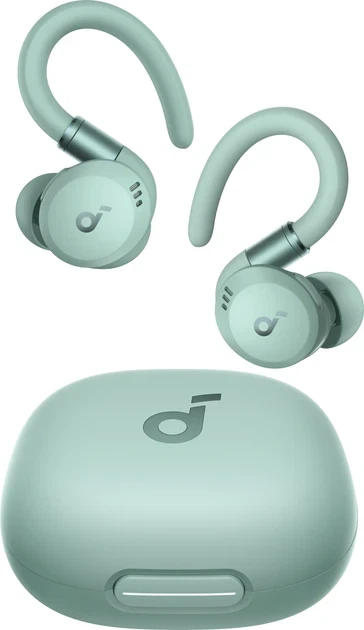 Бездротові навушники Anker Soundcore Sport X20, Green, Bluetooth 5.3, IP68, 48H, ANC, BassUp, Multipoint, SweatGuard - зображення 3
