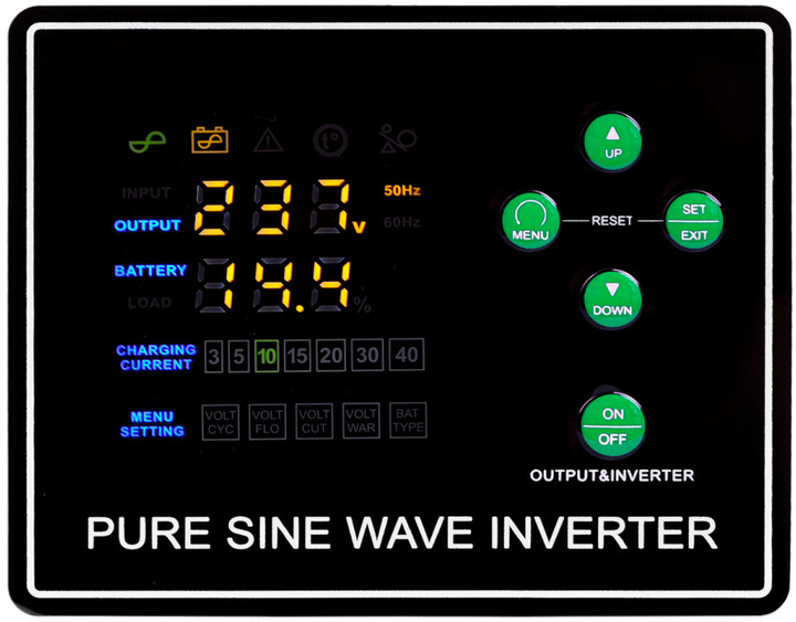 UPS Volt Polska SINUS PRO 1200 E Plus 12/230V 800/1200 (3SPM12012M) - obraz 6
