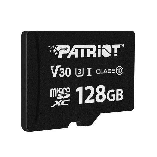 Карта памяти Patriot VX Series 128GB MicroSDHC — UHS-I U3 V30 Class 10 для видео 4K UHD (PSF128GVX31MCX) - изображение 1