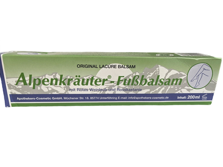 Крем Alpenkrauter-Fubbalsam на травах з кінським каштаном при опіках, запаленнях та втомі тіла - зображення 1