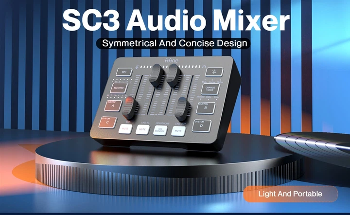 Микшерный пульт Fifine Sound Card (SC3) Black - изображение 6