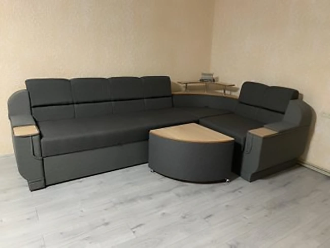 Диван угловой Меркурий Плюс 300×185 см, серый - изображение 6