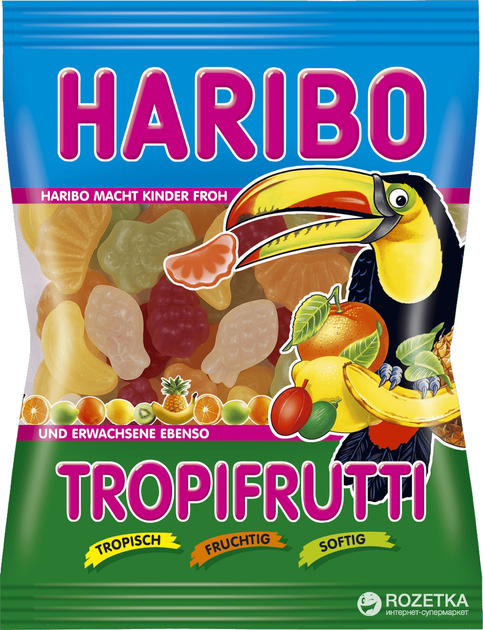 Конфеты жевательные HARIBO Тропические фрукты 100 г (9002975367134 ...