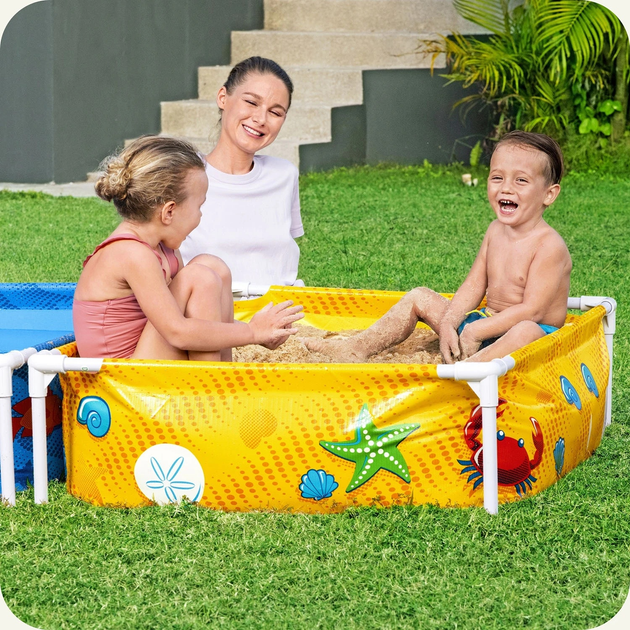 Каркасний басейн для дітей Bestway з пісочницею 213 x 112 x 30.5 см 561CF (6941607332580) - зображення 5