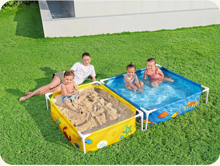 Каркасний басейн для дітей Bestway з пісочницею 213 x 112 x 30.5 см 561CF (6941607332580) - зображення 7