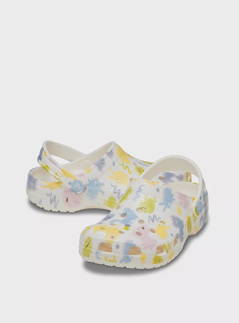 Сабо підліткові CROCS Classic Pastel Pets Clog K Chk J2 (33-34) Білий 210995-0WV-Chalk - изображение 4
