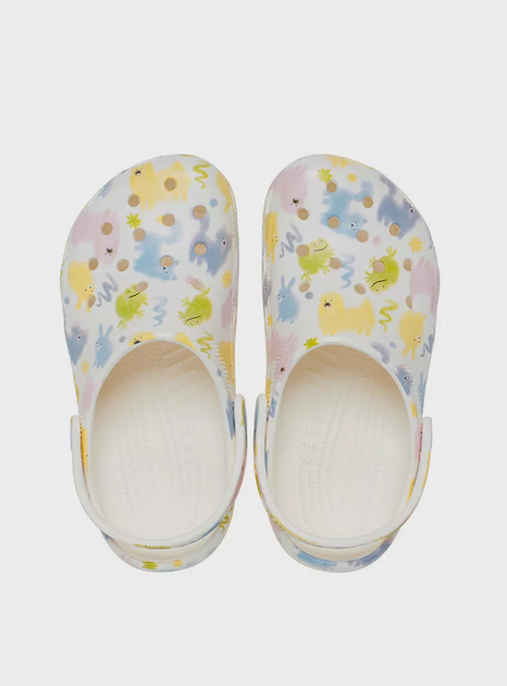 Сабо підліткові CROCS Classic Pastel Pets Clog K Chk J2 (33-34) Білий 210995-0WV-Chalk - изображение 5