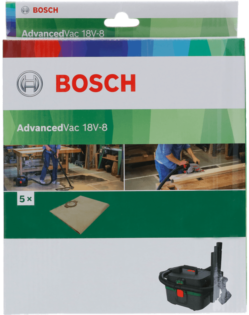 Набір мішків для промислового пилососа Bosch 2 609 256 F68 - зображення 2