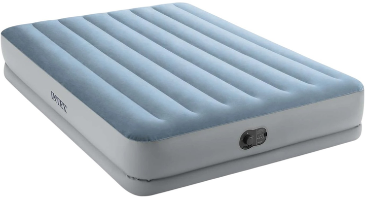 Materac dmuchany Intex 203 x 152 x 36 cm z wbudowaną pompką elektryczną 64159 (6941057423449) - obraz 2