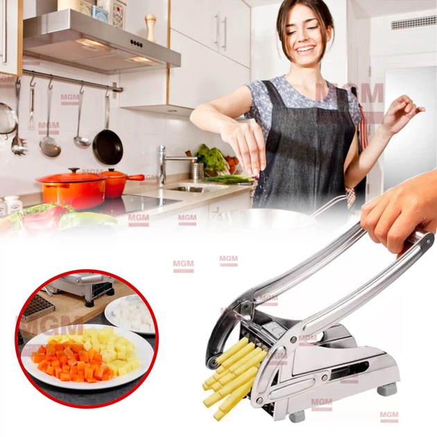Машинка для нарізки картоплі фрі, ручна картофелерезка Potato Chipper Металева - зображення 5