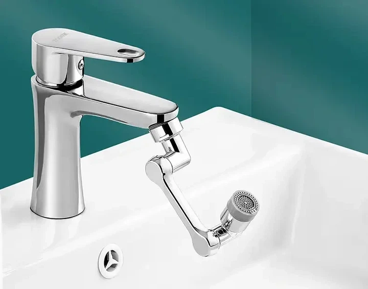 Насадка аэратор на кран Faucet Splash Head с поворотом на 1080° и двумя режимами пластик - изображение 2