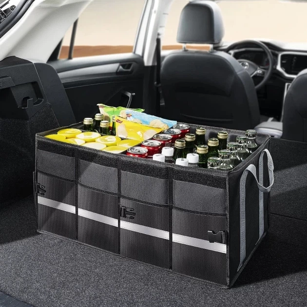 Автомобільний органайзер Baseus OrganizeFun Series Car Storage Box 60L Cluster Black (6932172633899) - Фото 7 Автомобільний органайзер Baseus OrganizeFun Series Car Storage Box 60L Cluster Black (6932172633899) - зображення 7