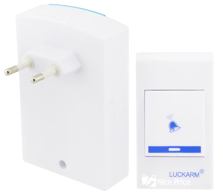 Дзвінок A006 від розетки Luckarm 220 безпровідний енергосбережний дзвінок на двері - Фото 3 Дзвінок A006 від розетки Luckarm 220 безпровідний енергосбережний дзвінок на двері - зображення 3
