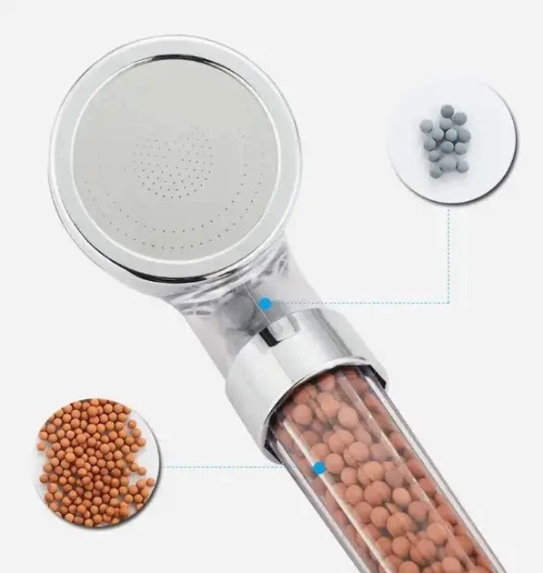Лейка для душа SUNROZ Spa Heathy Shower Head с минеральным трумалиновым фильтром - изображение 2