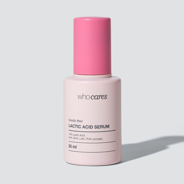 Несмываемая сыворотка-пилинг WhoCares Gentle Peel Lactic Acid Serum с молочной кислотой 30 мл (4820268260178) 