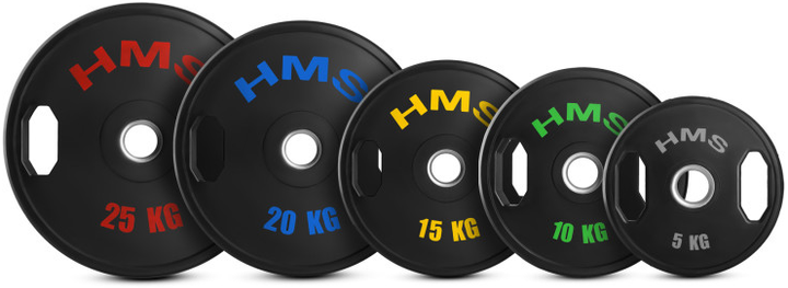 Zestaw talerzy olimpijskich HMS TOG15 2 x 15 kg (17-61-118) (5907695511635) - obraz 2