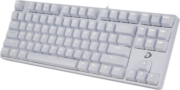 Klawiatura przewodowa Dareu EK87 Red Switch USB White (6950589903299) - obraz 4