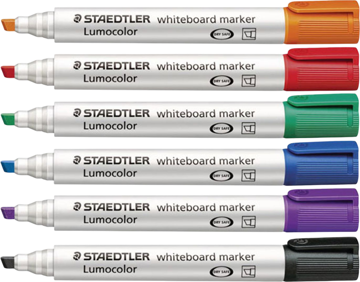 Набір маркерів Staedtler Lumocolor для білих дошок 6 шт (4007817314326) - зображення 3