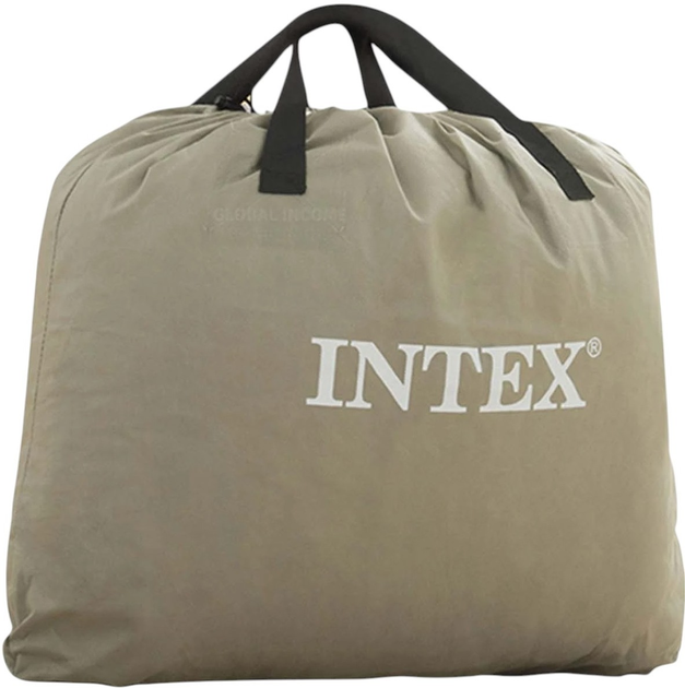 Надувний матрац Intex 203 x 152 x 46 см з вбудованим електричним насосом 64414ND (6941057422954) - зображення 6
