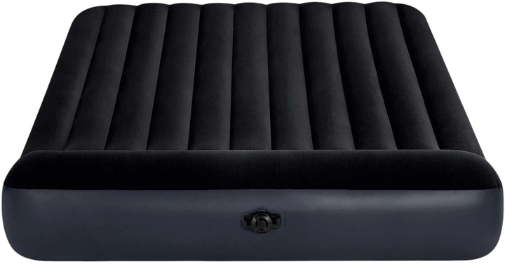 Надувний матрац Intex 203 x 183 x 25 см з поршневим насосом 64144 (5903890606817) - зображення 2