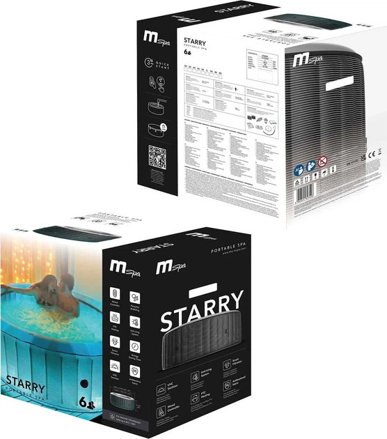 Надувне джакузі MSpa Starry 204 x 70 см 6-місне (6954521627526) - зображення 12