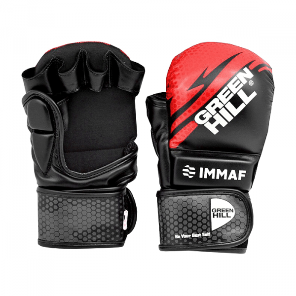 Перчатки для MMA GREEN HILL IMMAF красный size S - изображение 2