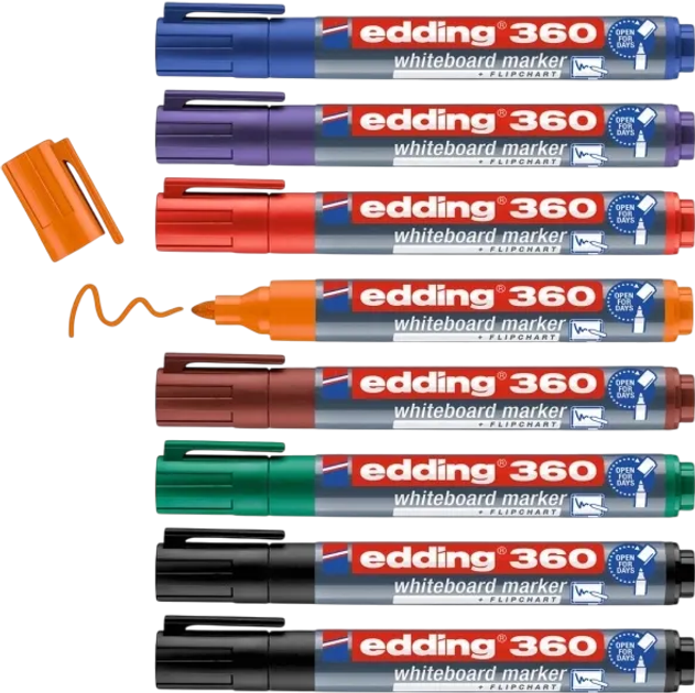 Zestaw markerów Edding do białych tablic 8 szt (4057305058362) - obraz 3