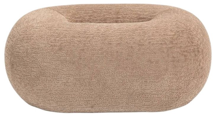 Pufa HOMLA LUNCTA 82 x 52 x 34 cm Beżowy 743757 (5906496743757) - obraz 2