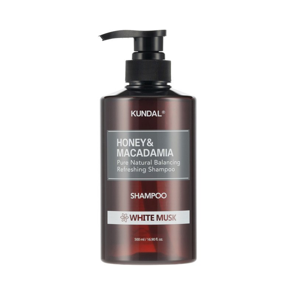 Шампунь Kundal Honey & Macadamia Shampoo White Musk с ароматом белый мускус 500 мл - Фото 1 Шампунь Kundal Honey & Macadamia Shampoo White Musk с ароматом белый мускус 500 мл - изображение 1
