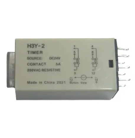 Реле часу таймер H3Y-2 0-30sec 24V 5А на DIN-рейку (285899) - зображення 3