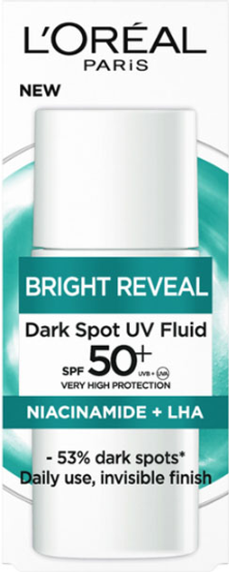 Fluid przeciwsłoneczny L'Oreal Paris Bright Reveal SPF50+ 50 ml (3600524186883) - obraz 1