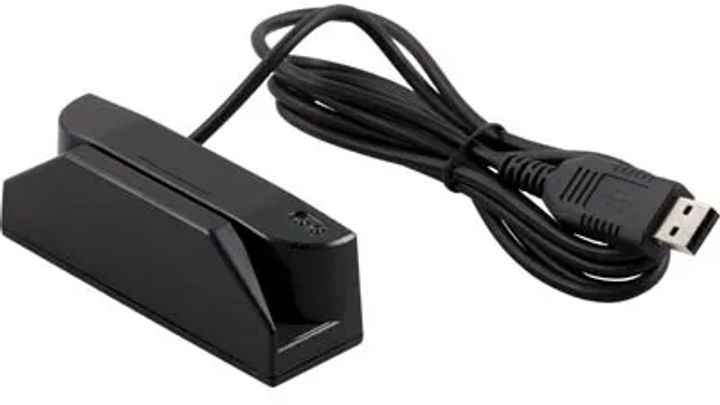 Czytnik kart magnetycznych Deltaco TMSR-33K-SB / POS-402 USB (7340004642855) - obraz 1
