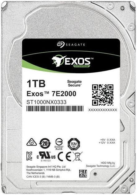Dysk twardy Seagate Enterprise Capacity 1TB 7200rpm 128MB ST1000NX0313 2.5" SATA III - obraz 2