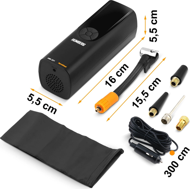 Mini kompresor Humberg HM-251 12 V (5903890624620) - obraz 9