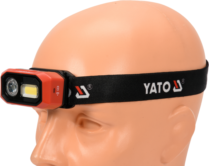 Latarka czołowa Yato 480 lm aku czujnik ruchu YT-08592 (5906083072604) - obraz 3